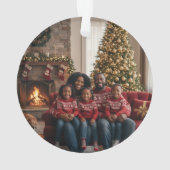 Acrylic Christmas Tree Ornament with family photo (achterkant)