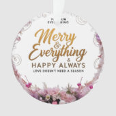 Acrylic Circle Ornament – Blush & Gold Luxury Edit (voorkant)