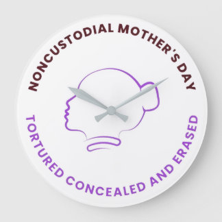 Acrylic Clock Noncustodial Mother's Day Grote Klok