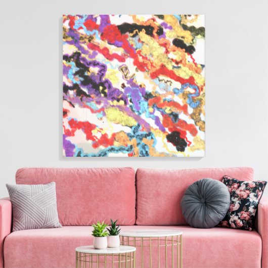 Acrylic contemporary Painting  Canvas Afdruk (Insitu (Woonkamer))