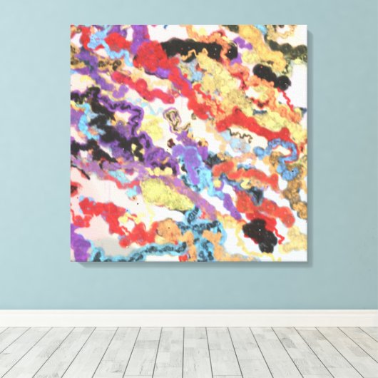 Acrylic contemporary Painting Canvas Afdruk (Insitu (Houten vloer))