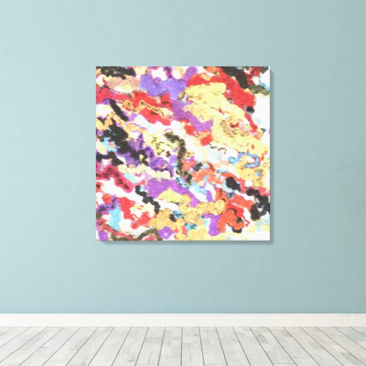 Acrylic Contemporary Painting Canvas Afdruk (Insitu (Houten vloer))