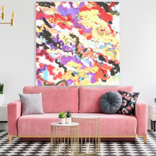Acrylic Contemporary Painting  Canvas Afdruk (Insitu (Woonkamer))
