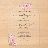 Acrylic Invitation Acryl Uitnodigingen (Voorkant)