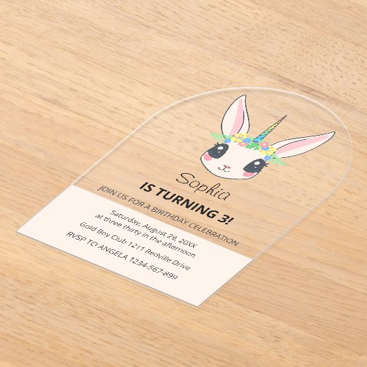 Acrylic Invitation Acryl Uitnodigingen (Laagn)