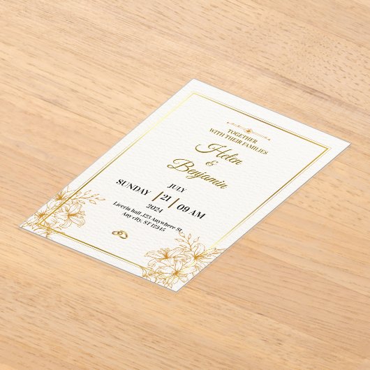 Acrylic Invitation Acryl Uitnodigingen (Laagn)