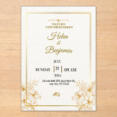 Acrylic Invitation Acryl Uitnodigingen (Voorkant)