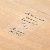 Acrylic invites acryl uitnodigingen (Laagn)