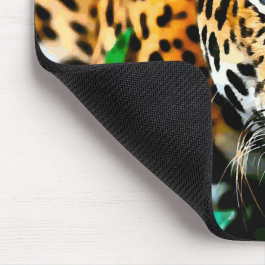 Acrylic Jaguar Wildlife Art Muismat (Hoek)