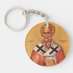 Acrylic Key Ring orthodox-pictogram heilige Nichol Sleutelhanger