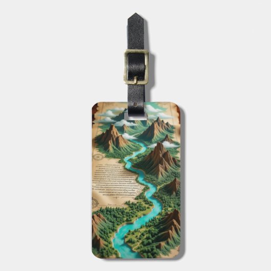 Acrylic Keychain Bagagelabel (Voorkant verticaal)