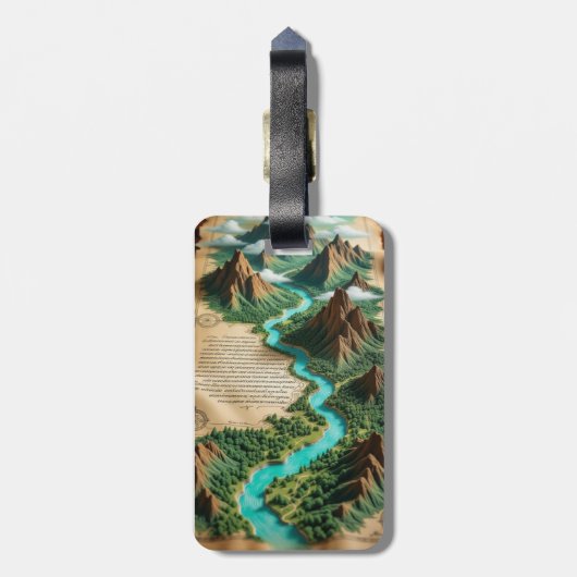 Acrylic Keychain Bagagelabel (Achterkant verticaal)