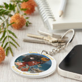 Acrylic Keychain, Circle (double-sided) Sleutelhanger (Voorkant Rechts)