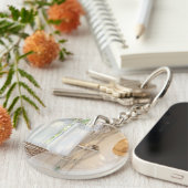 Acrylic Keychain Curtain in the Wind (Voorkant Rechts)