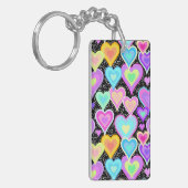 Acrylic Keychain "Hearts" (Voorkant Links)