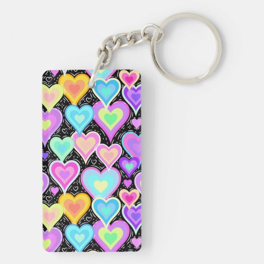 Acrylic Keychain "Hearts" (achterkant)