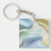 Acrylic keychain in stylish abstract graphic (voorkant)
