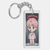 Acrylic Keychain Jaemin Pink Hair Edition (Voorkant Links)