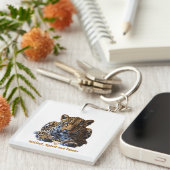Acrylic Keychain – Leopard Logo | Instinct, Speed  (Voorkant Rechts)
