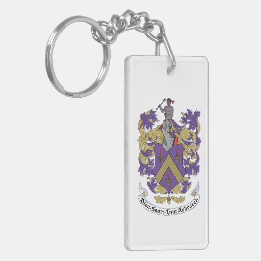 Acrylic Keychain, Rectangle (double-sided) Sleutelhanger (Voorkant Links)