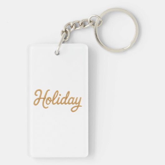 Acrylic Keychain, Rectangle (double-sided) Sleutelhanger (achterkant)