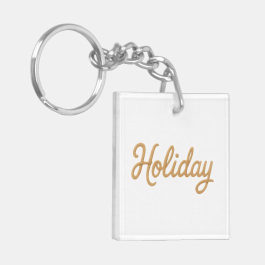 Acrylic Keychain, Square (double-sided) Sleutelhanger (Voorkant Links)