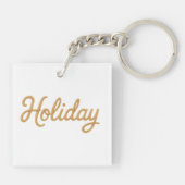 Acrylic Keychain, Square (double-sided) Sleutelhanger (Achterkant)