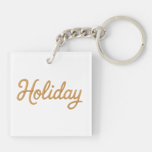 Acrylic Keychain, Square (double-sided) Sleutelhanger (Achterkant)