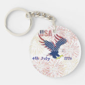 Acrylic Keychain USA 4th July  (Voorkant)