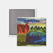Acrylic landscape magnet (Voorkant / Achterkant)