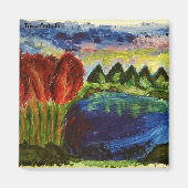Acrylic landscape magnet (Voorkant)