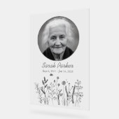 Acrylic Memorial Welcome Sign with Photo Acryl Bord (Hoek)