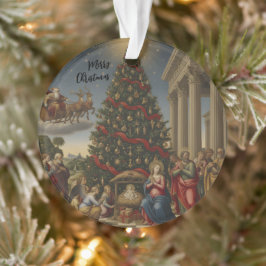 Acrylic Nativity Santa Christmas Tree Ornament
