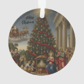 Acrylic Nativity Santa Christmas Tree Ornament (achterkant)