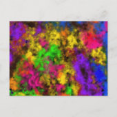 Acrylic Neon Colors Paint Splatter Splash Abstract Briefkaart (Voorkant)
