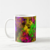 Acrylic Neon Colors Paint Splatter Splash Abstract Koffiemok (Links)