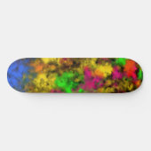 Acrylic Neon Colors Paint Splatter Splash Abstract Persoonlijk Skateboard (Horizontaal)