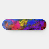 Acrylic Neon Colors Paint Splatter Splash Abstract Persoonlijk Skateboard (Horizontaal)