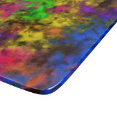 Acrylic Neon Colors Paint Splatter Splash Abstract Snijplank (Hoek)