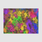 Acrylic Neon Colors Paint Splatter Splash Abstract Tissuepapier (Voorkant)
