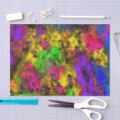Acrylic Neon Colors Paint Splatter Splash Abstract Tissuepapier (Craft)