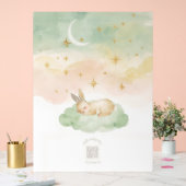 Acrylic Nursery Sign | Sleeping Bunny Watercolor Acryl Bord (Huwelijk)