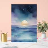 Acrylic Nursery Sign | Watercolor Ocean Acryl Bord (Huwelijk)