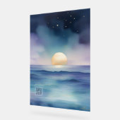 Acrylic Nursery Sign | Watercolor Ocean Acryl Bord (Hoek)