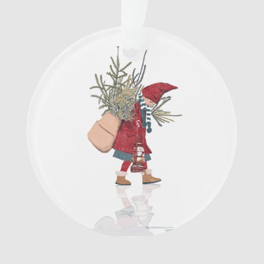 Acrylic Ornament – Little Winter Helper (voorkant)