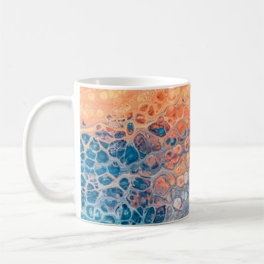 Acrylic paint koffiemok (Links)
