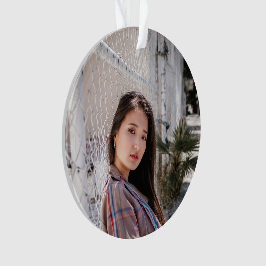 Acrylic Photo Ornament with Birthday Message (voorkant)