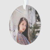 Acrylic Photo Ornament with Birthday Message (voorkant)