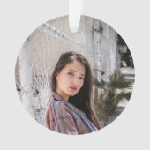 Acrylic Photo Ornament with Birthday Message (voorkant)