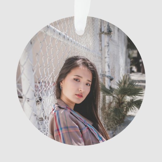 Acrylic Photo Ornament with Birthday Message (voorkant)